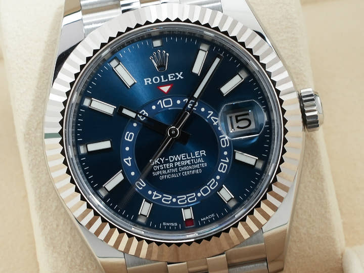 ロレックス スカイドゥエラー Ref.336934 ステンレススチール/ホワイトゴールド ブルー文字盤 ジュビリーブレスレット 未使用 ws4rwrz8