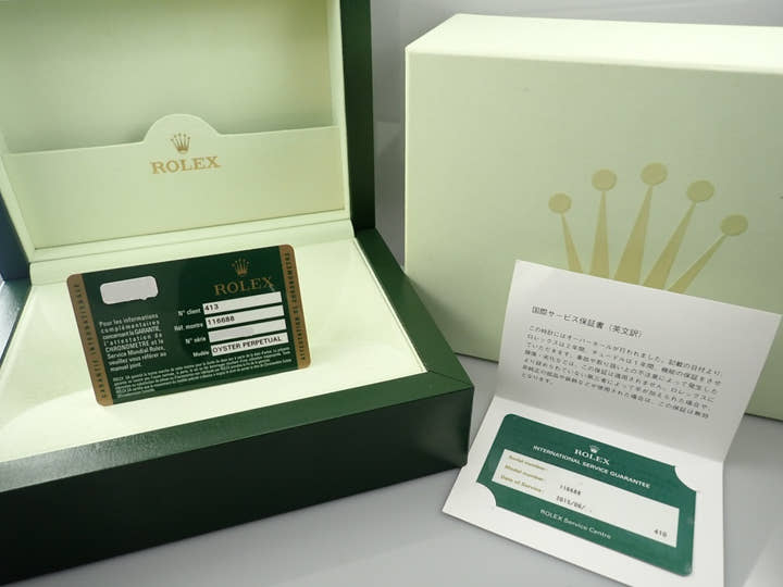 ロレックス ヨットマスターII Ref.116688 イエローゴールド ホワイト文字盤