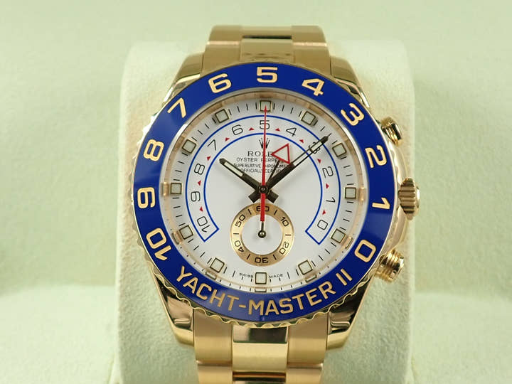ロレックス ヨットマスターII Ref.116688 イエローゴールド ホワイト文字盤