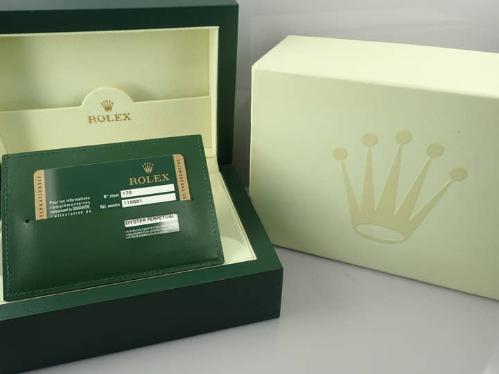 ロレックス ヨットマスターII Ref.116681 ステンレススチール/エバーローズゴールド ホワイト文字盤