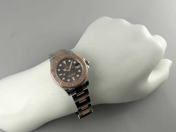 ロレックス ヨットマスター37 Ref.268621 ステンレススチール/エバーローズゴールド チョコレート文字盤