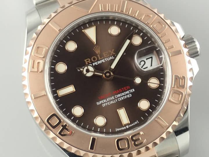 ロレックス ヨットマスター37 Ref.268621 ステンレススチール/エバーローズゴールド チョコレート文字盤