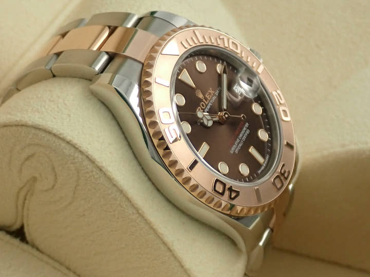 ロレックス ヨットマスター37 Ref.268621 ステンレススチール/エバーローズゴールド チョコレート文字盤