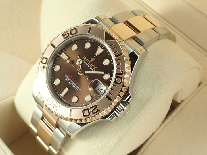 ロレックス ヨットマスター37 Ref.268621 ステンレススチール/エバーローズゴールド チョコレート文字盤
