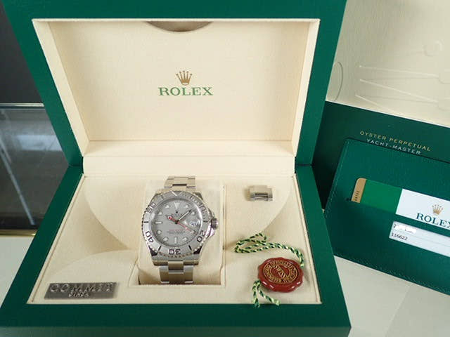 ロレックス ヨットマスター Ref.116622 シルバー文字盤 美品 yacht-master-18