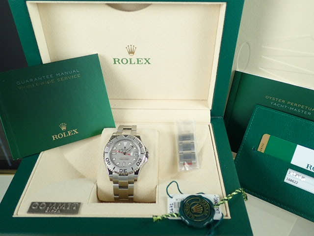ロレックス ヨットマスター Ref.168622 シルバー文字盤 未使用 yacht-master-19