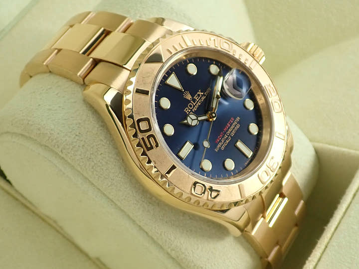 ロレックス ヨットマスター40 Ref.16628 イエローゴールド ブルー文字盤
