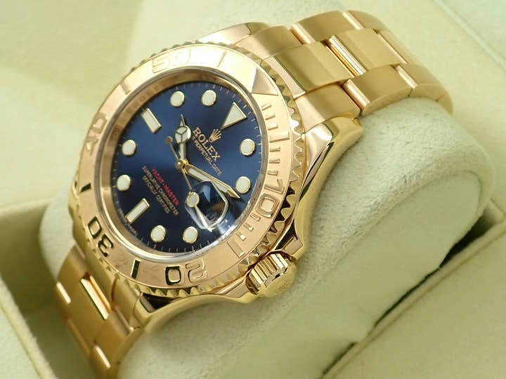 ロレックス ヨットマスター40 Ref.16628 イエローゴールド ブルー文字盤
