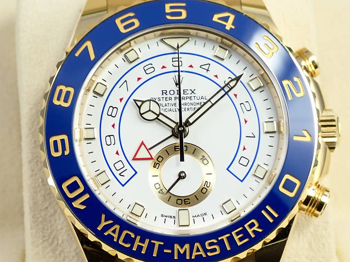 ロレックス ヨットマスターII Ref.116688 イエローゴールド ホワイト文字盤