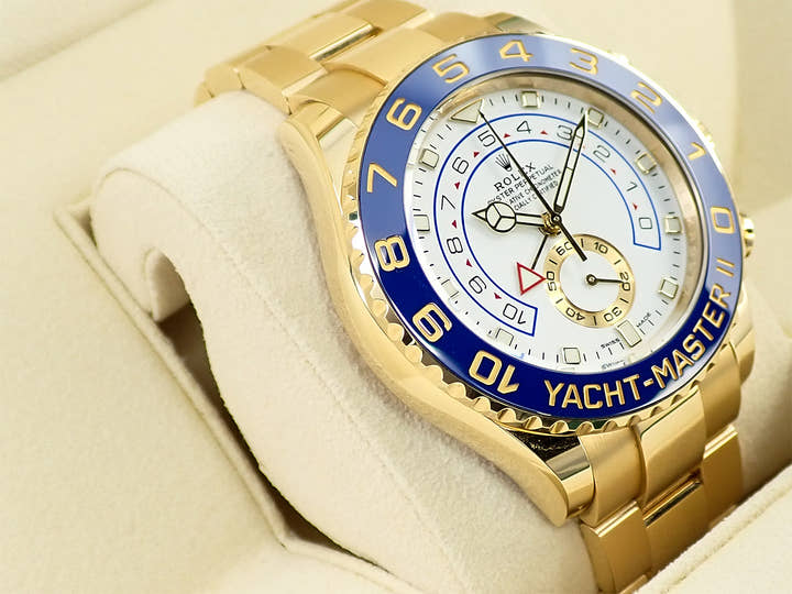 ロレックス ヨットマスターII Ref.116688 イエローゴールド ホワイト文字盤
