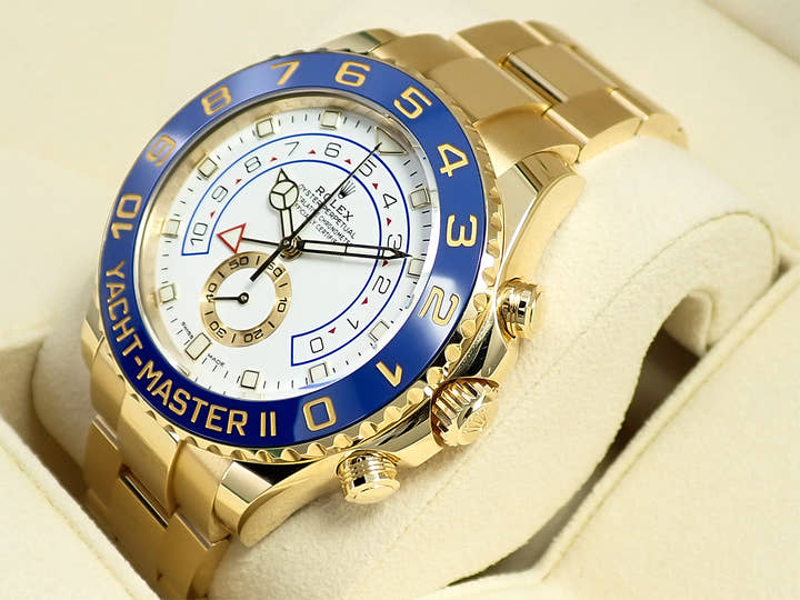 ロレックス ヨットマスターII Ref.116688 イエローゴールド ホワイト文字盤