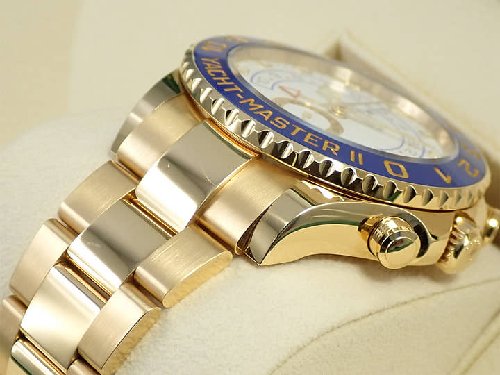 ロレックス ヨットマスターII Ref.116688 イエローゴールド ホワイト文字盤
