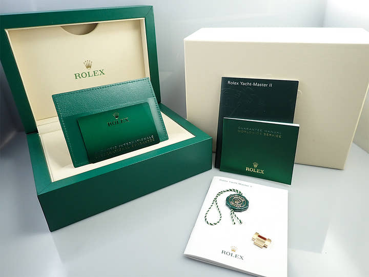 ロレックス ヨットマスターII Ref.116688 イエローゴールド ホワイト文字盤