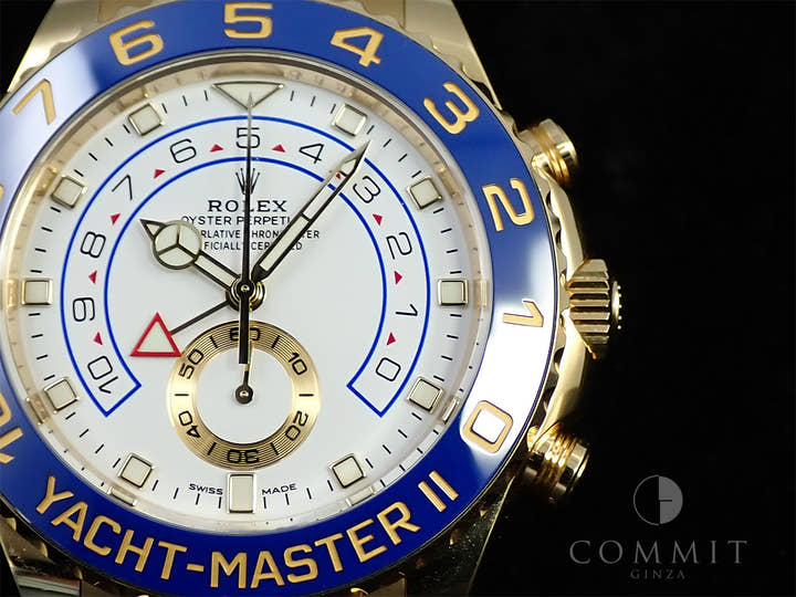 ロレックス ヨットマスターII Ref.116688 イエローゴールド ホワイト文字盤