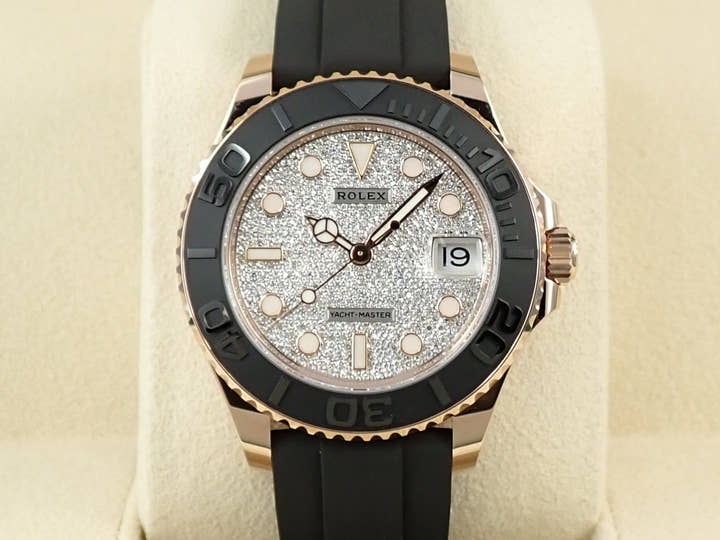 ロレックス ヨットマスター37 Ref.268655 エバーローズゴールド パヴェダイヤモンド文字盤