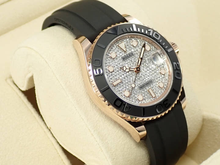 ロレックス ヨットマスター37 Ref.268655 エバーローズゴールド パヴェダイヤモンド文字盤