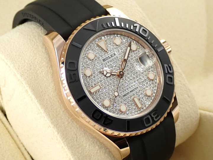 ロレックス ヨットマスター37 Ref.268655 エバーローズゴールド パヴェダイヤモンド文字盤