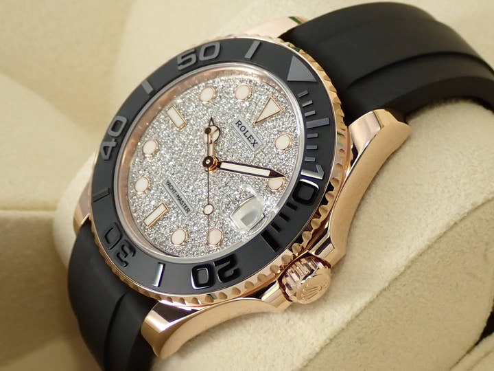 ロレックス ヨットマスター37 Ref.268655 エバーローズゴールド パヴェダイヤモンド文字盤