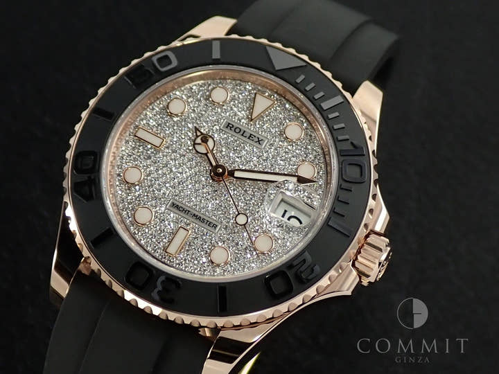 ロレックス ヨットマスター37 Ref.268655 エバーローズゴールド パヴェダイヤモンド文字盤