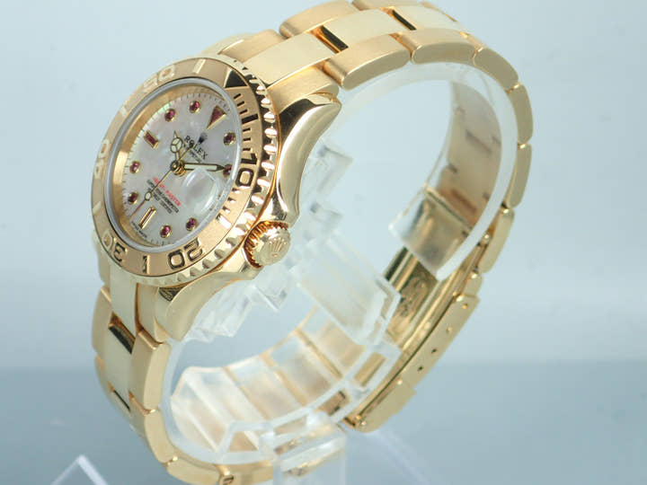 Rolex Yacht-Master Ref.169628NGR White Shell/11P Ruby Dial Used yacht-master-28