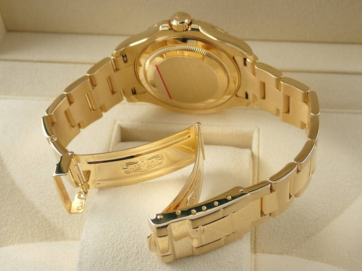 ロレックス ヨットマスター Ref.16628NGR イエローゴールド シェルx11Pルビー文字盤