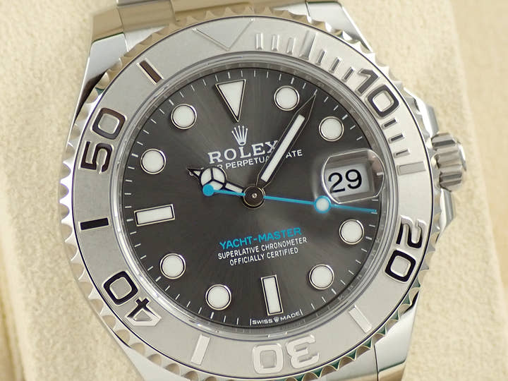 Rolex Yacht-Master 37 Ref. 268622 Stainless Steel/Platinum Slate Dial