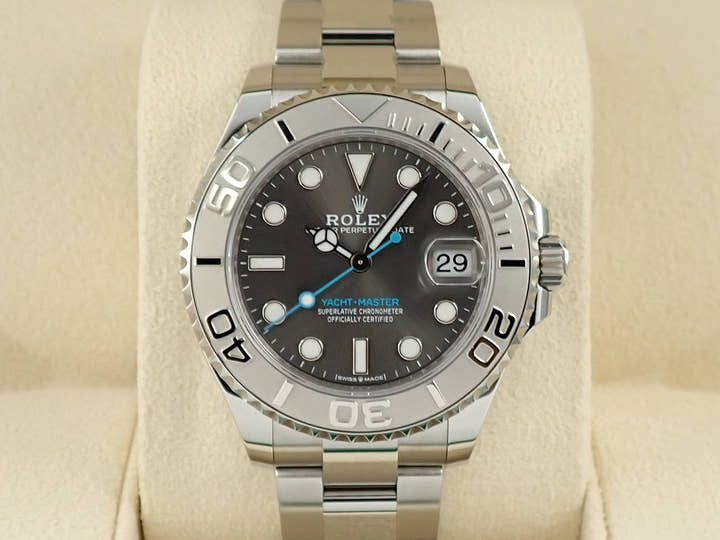 Rolex Yacht-Master 37 Ref. 268622 Stainless Steel/Platinum Slate Dial