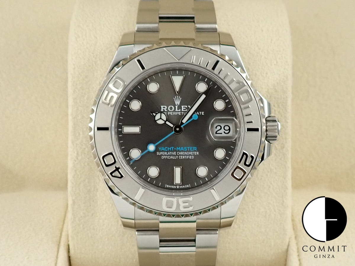 Rolex Yacht-Master 37 Ref. 268622 Stainless Steel/Platinum Slate Dial
