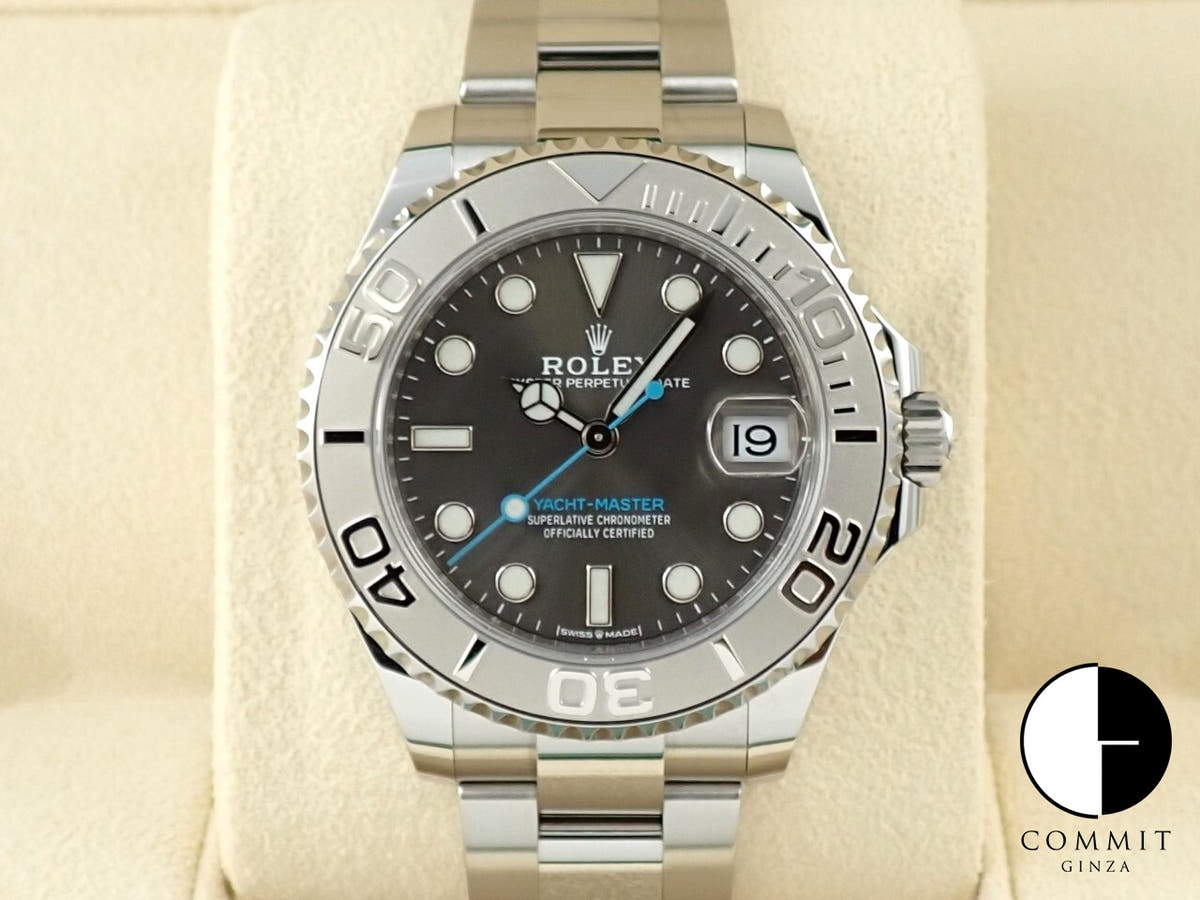 ロレックス ヨットマスター37 Ref.268622 ステンレススチール/プラチナ スレート文字盤