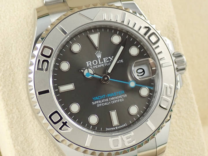 ロレックス ヨットマスター37 Ref.268622 ステンレススチール/プラチナ スレート文字盤