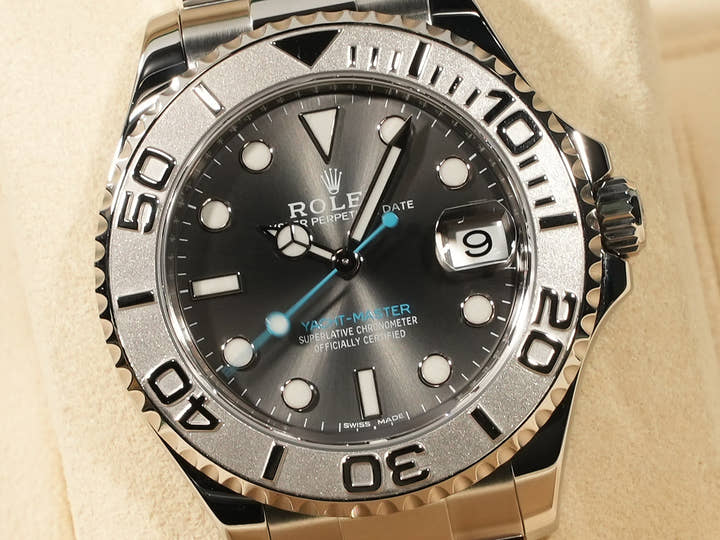 ロレックス ヨットマスター37 Ref.268622 ステンレススチール/プラチナ スレート文字盤