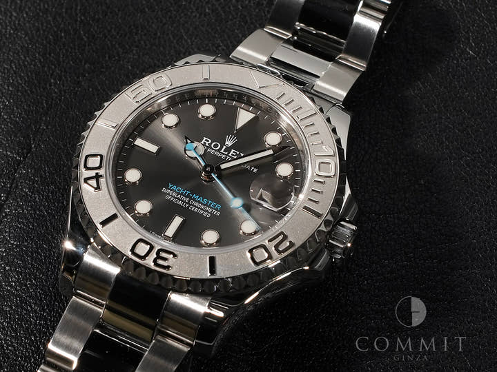 ロレックス ヨットマスター37 Ref.268622 ステンレススチール/プラチナ スレート文字盤