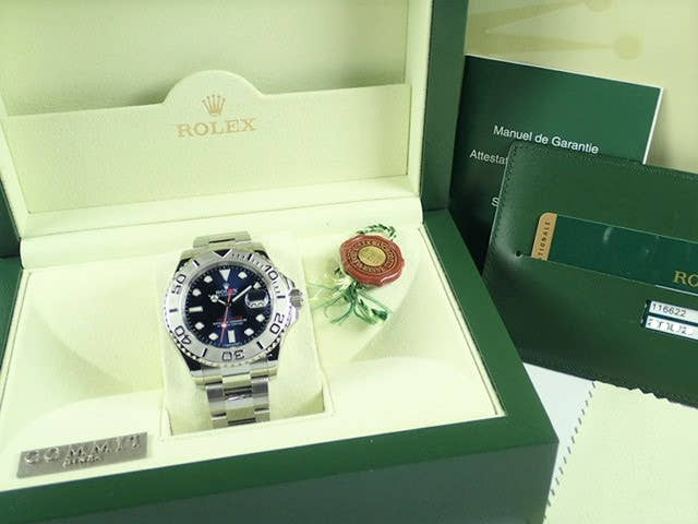 ロレックス ヨットマスター Ref.116622 ブルー文字盤 中古 yacht-master-45
