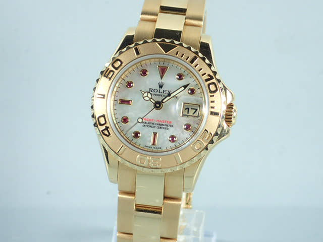 Rolex Yacht-Master Ref.169628NGR White Shell/11P Ruby Dial Used yacht-master-28