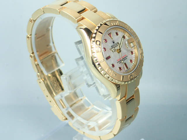 Rolex Yacht-Master Ref.169628NGR White Shell/11P Ruby Dial Used yacht-master-28