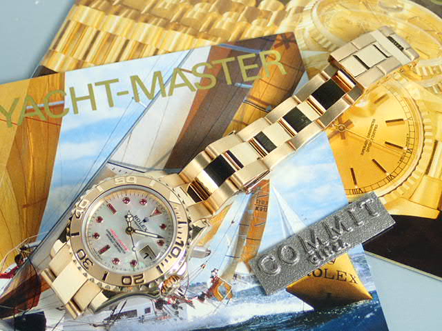 Rolex Yacht-Master Ref.169628NGR White Shell/11P Ruby Dial Used yacht-master-28
