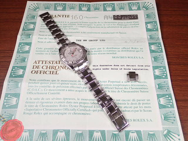 ロレックス ヨットマスター Ref.168622 シルバー文字盤 中古 yacht-master-9