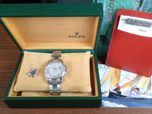 ロレックス ヨットマスター Ref.168622 シルバー文字盤 中古 yacht-master-9