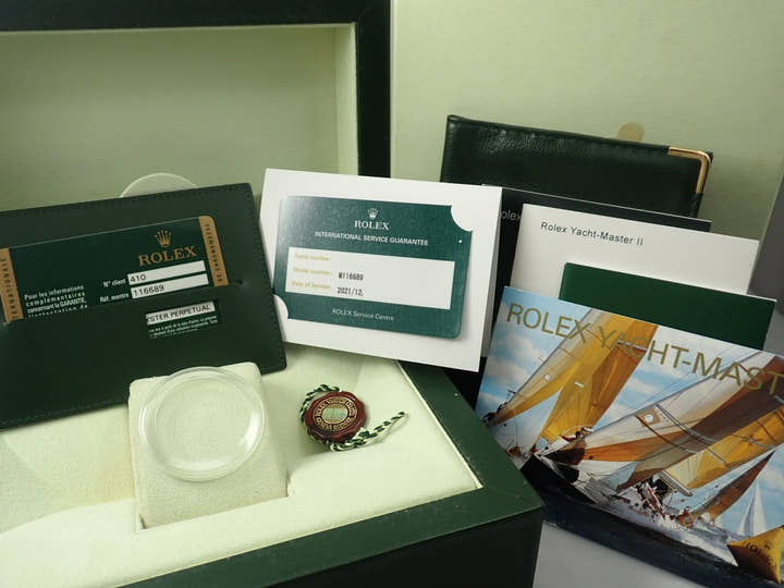 ロレックス ヨットマスターII Ref.116689 ホワイトゴールド ホワイト文字盤