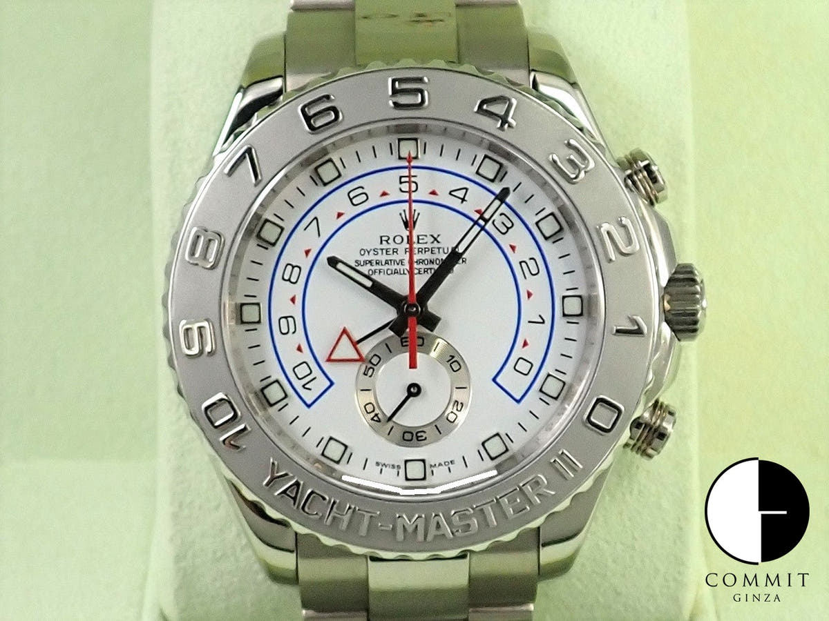 ロレックス ヨットマスターII Ref.116689 ホワイトゴールド ホワイト文字盤