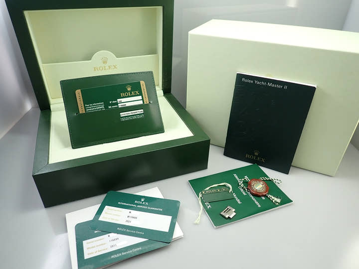 ロレックス ヨットマスターII Ref.116689 ホワイトゴールド ホワイト文字盤