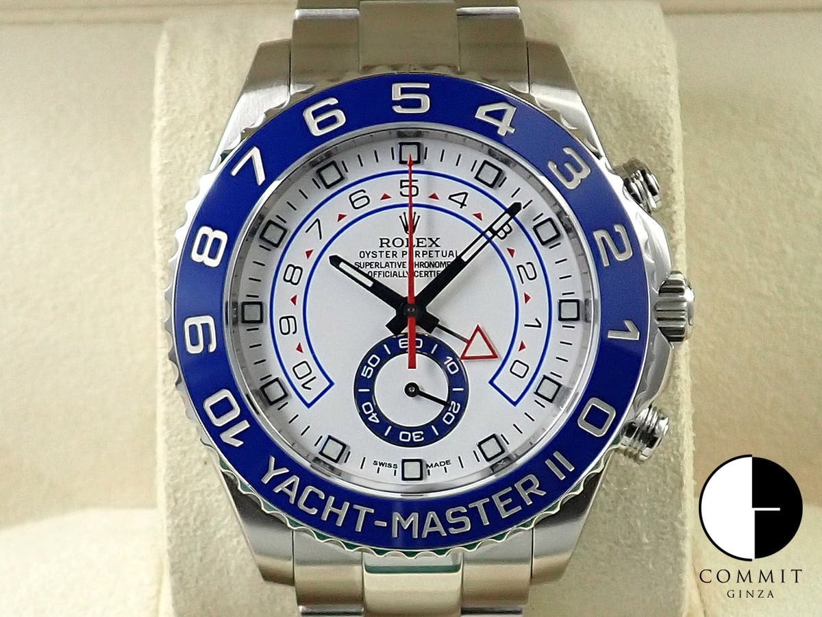 ロレックス ヨットマスターII Ref.116680 ステンレススチール ホワイト文字盤