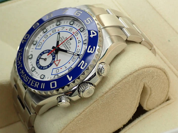 ロレックス ヨットマスターII Ref.116680 ステンレススチール ホワイト文字盤