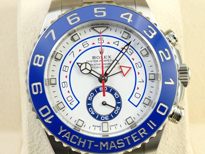 ロレックス ヨットマスターII Ref.116680 ステンレススチール ホワイト文字盤