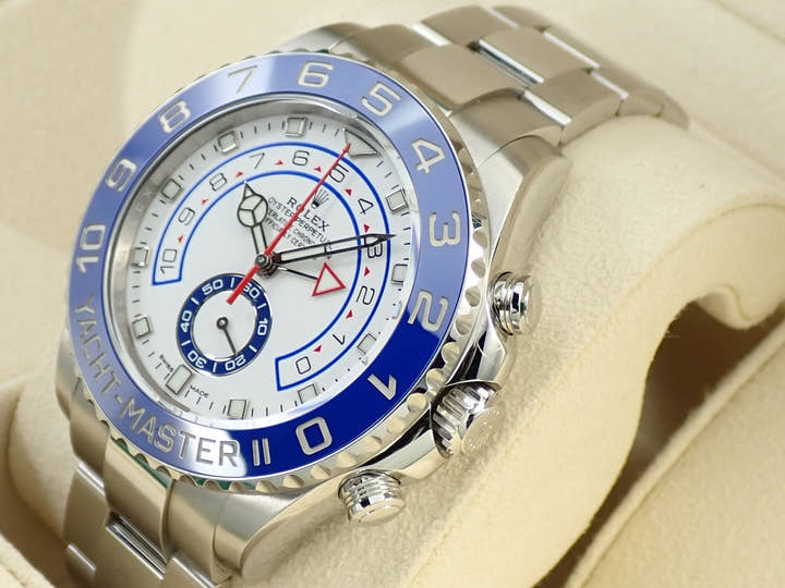 ロレックス ヨットマスターII Ref.116680 ステンレススチール ホワイト文字盤