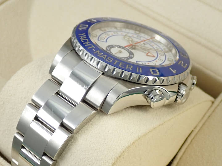 ロレックス ヨットマスターII Ref.116680 ステンレススチール ホワイト文字盤