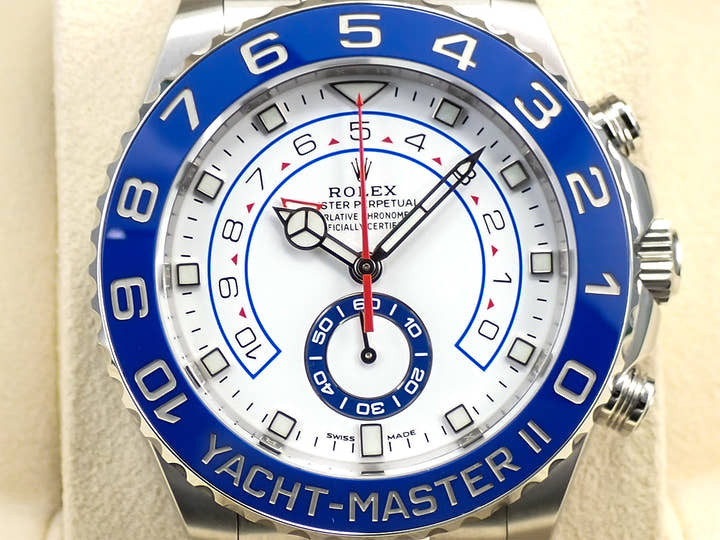 ロレックス ヨットマスターII Ref.116680 ステンレススチール ホワイト文字盤