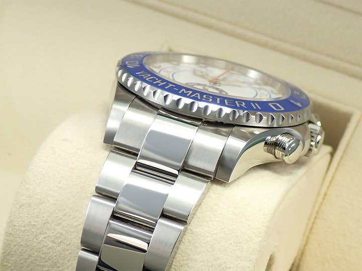 ロレックス ヨットマスターII Ref.116680 ステンレススチール ホワイト文字盤