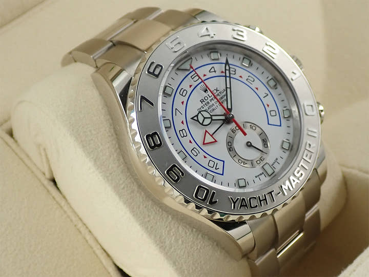 ロレックス ヨットマスターII Ref.116689 ホワイトゴールド ホワイト文字盤