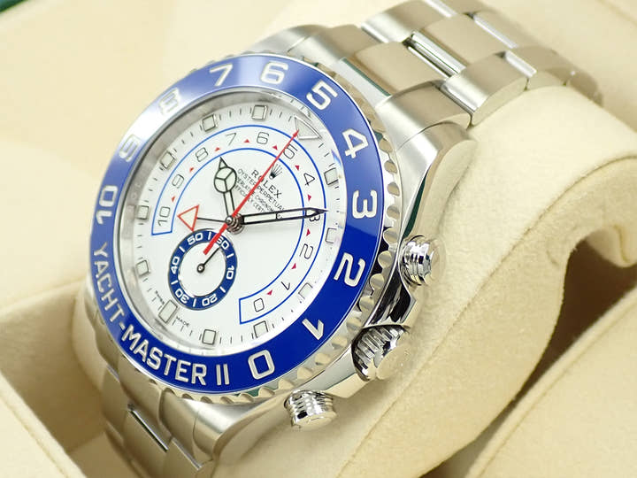 ロレックス ヨットマスターII Ref.116680 ステンレススチール ホワイト文字盤